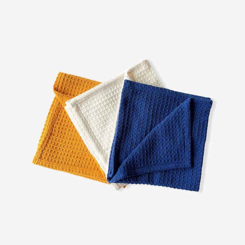 ROYAL HAIL Waffle Weave Napkin A - Set of 3 | 100% Cotton | 18 x 18 inch | Soft & Durable