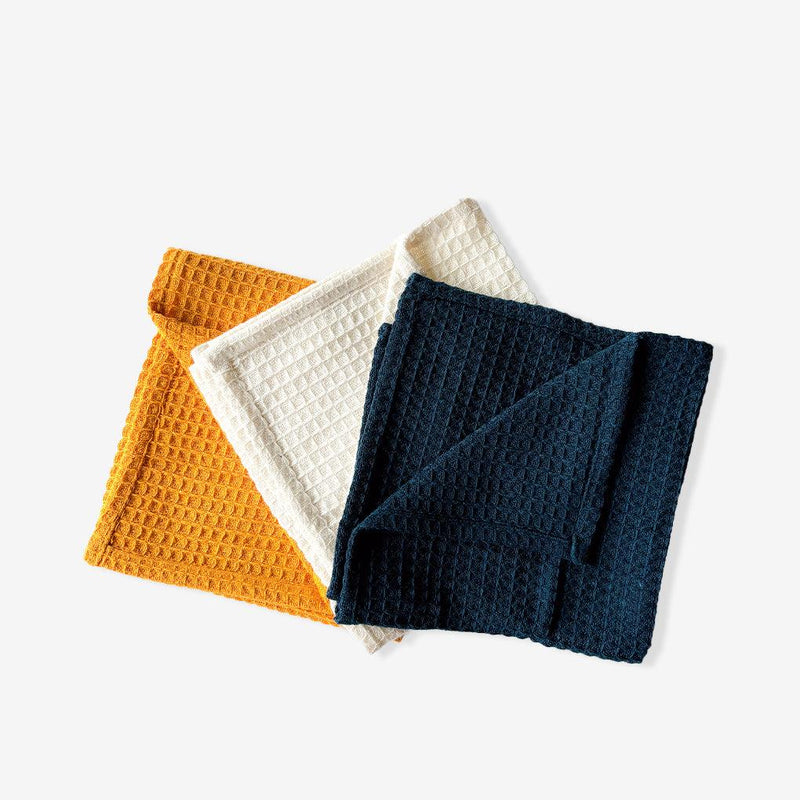 ROYAL HAIL  Waffle Weave Napkin B - Set of 3 | 100% Cotton | 18 x 18 inch | Soft & Durable