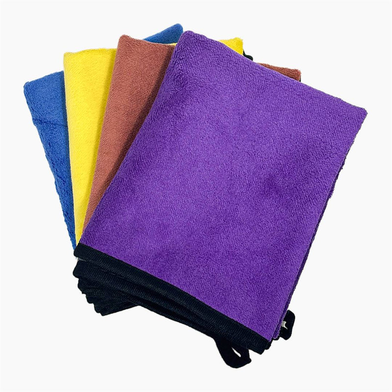 Micro fiber 600 GSM 40*60  Cloth for Car Cleaning and Detailing - Dual Sided, Extra Thick Plush   Towels Lint-Free Assorted  Set of 4