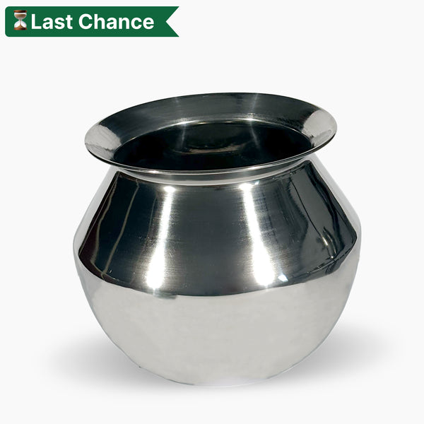 Stainless Steel Kalam | Rice Maker, Cooking Vessel (Gas Stove Friendly)