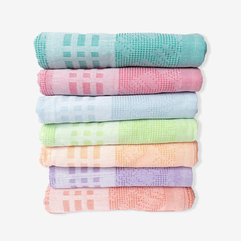 ROYAL HAIL Pastel Grid Bath Towel | Cotton for Home, Soft & Highly Absorbent Bath Towel, 30x60 inch