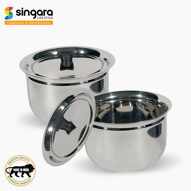 Stainless Steel Ring Handi 3.5 L with 2.2 L Ring Handi + free 1.5L