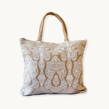 ROYAL HAIL Regal Filigree Tote Bag for Women Washable Shoulder Bag with Inner Pocket for Go-to Everyday Bag for Travel and Shopping Grocery