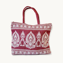 ROYAL HAIL Ivory Leaf Tote Bag for Women Washable Shoulder Bag with Inner Pocket for Go-to Everyday Bag for Travel and Shopping Grocery