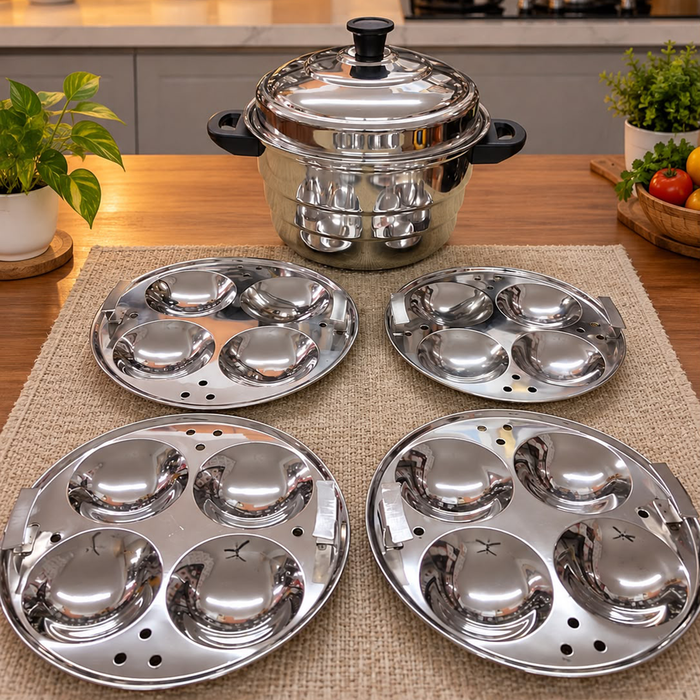 16 idli multi idli pot Plain.