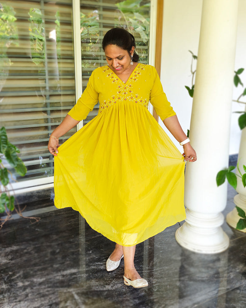 Alia Cut Zardosi Kurti, Women Fashions