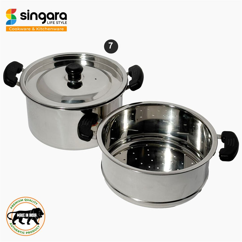 Stainless Steel Steamer with Lid Free Uruli 1 L