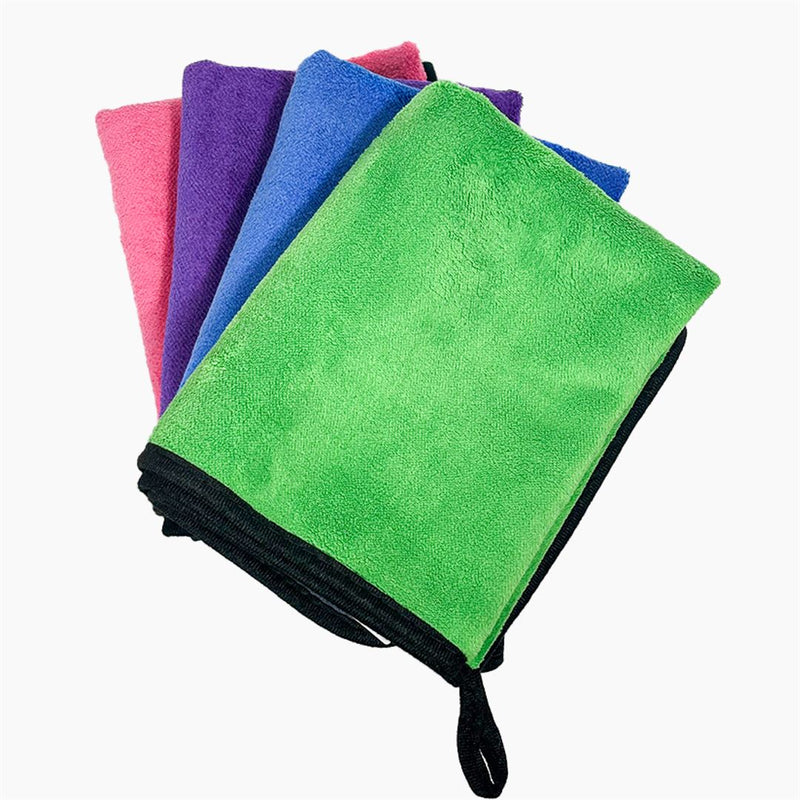 Micro fiber 600 GSM 40*60  Cloth for Car Cleaning and Detailing - Dual Sided, Extra Thick Plush   Towels Lint-Free Assorted  Set of 4