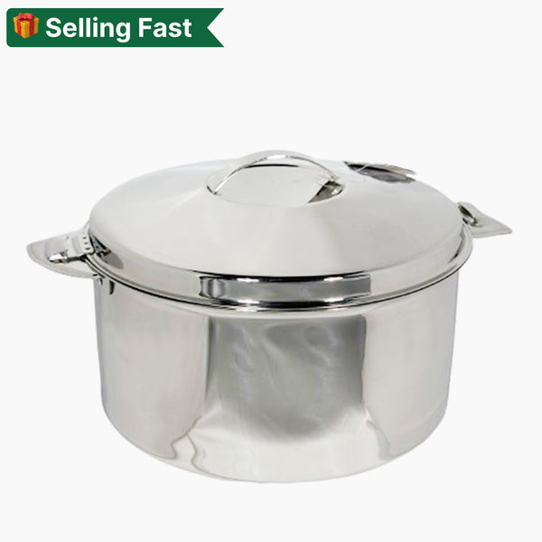 SILVER FLAVIO Hot Pot | Food Grade| Ideal for Chapatti | Roti | Casserole | Hot Pot