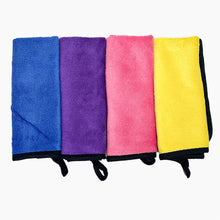 Micro fiber 500 GSM 30*40  Cloth for Car Cleaning and Detailing - Dual Sided, Extra Thick Plush   Towels Lint-Free Assorted  Set of 4