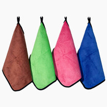 Micro fiber 500 GSM 30*40  Cloth for Car Cleaning and Detailing - Dual Sided, Extra Thick Plush   Towels Lint-Free Assorted  Set of 4