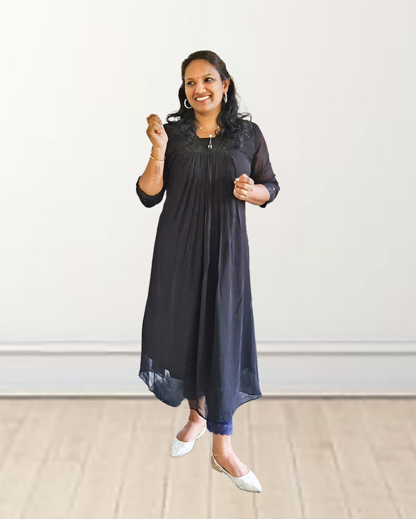 Chikankari Pleate Kurthi for Women