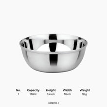 Stainless Steel Round Beading Thali / Plate (Big) and Mukta Vati (Set of 2) for Home/Restaurant