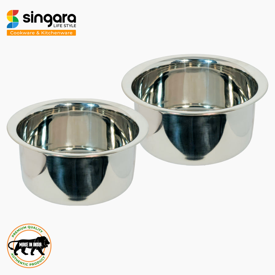 Stainless Steel Flat Beading Tope Set, Induction Friendly