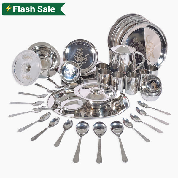 51-piece Stainless Steel Dinner Set