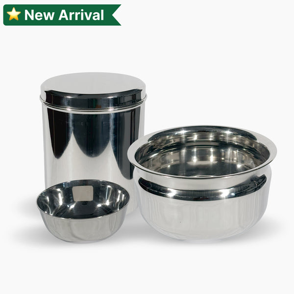 Mini Combo Serving Bowls & Storage Dabba Set