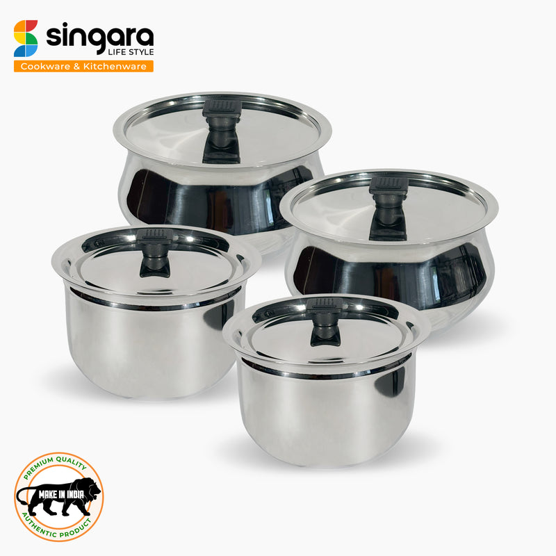 Serving Bowl Raj Handi 3.5 L & 2.2 L Free with Ring Handi 750 ml & 1.5 L