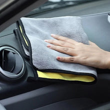 Micro fiber 500 GSM 30*40  Cloth for Car Cleaning and Detailing - Dual Sided, Extra Thick Plush   Towels Lint-Free Assorted  Set of 4