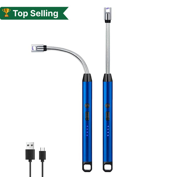 Electric  Gas Lighter,Rechargeable Plasma Lighter for Cooking Gas Stove, Kitchen, Candles, USB Charging, Windproof, Long-Lasting 360° Flexible Electric Lighter
