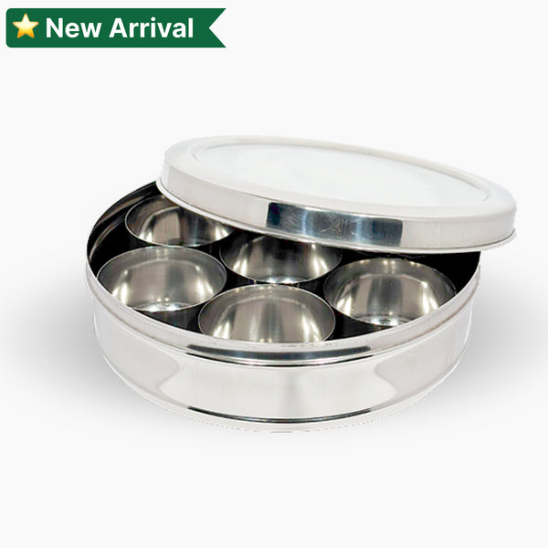 Masala Dabba | Masala Box Stainless Steel For Kitchen | Masala Dani | Spice Storage Container