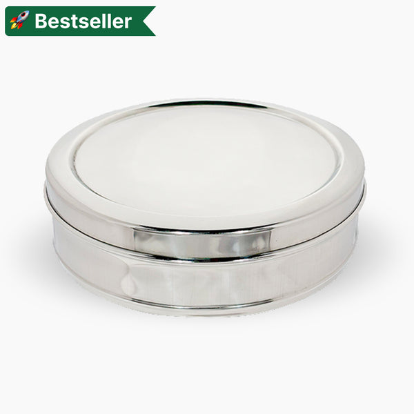Chapati Dabba | Stainless Steel Flat Canister/Puri Dabba/Storage Container