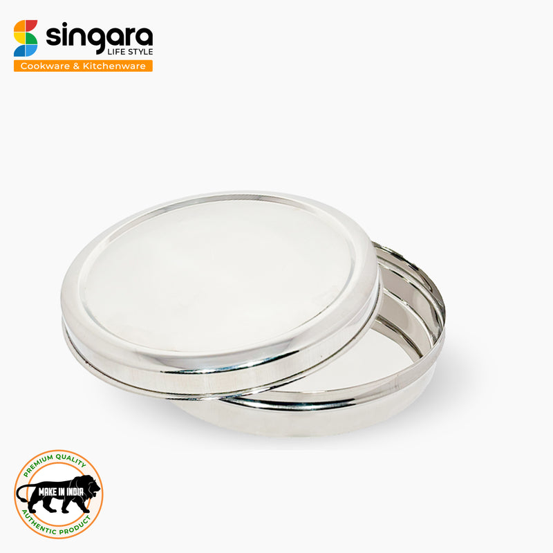 Chapati Dabba | Stainless Steel Flat Canister/Puri Dabba/Storage Container