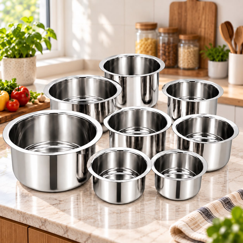 Stainless Steel Multipurpose Bowl Set (Full set)