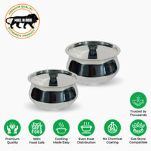 Stainless Steel Raj Handi 3.5 L with free 1.5L Raj Handi