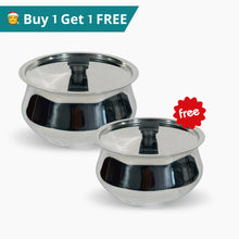 Stainless Steel Raj Handi 3.5 L with free 1.5L Raj Handi