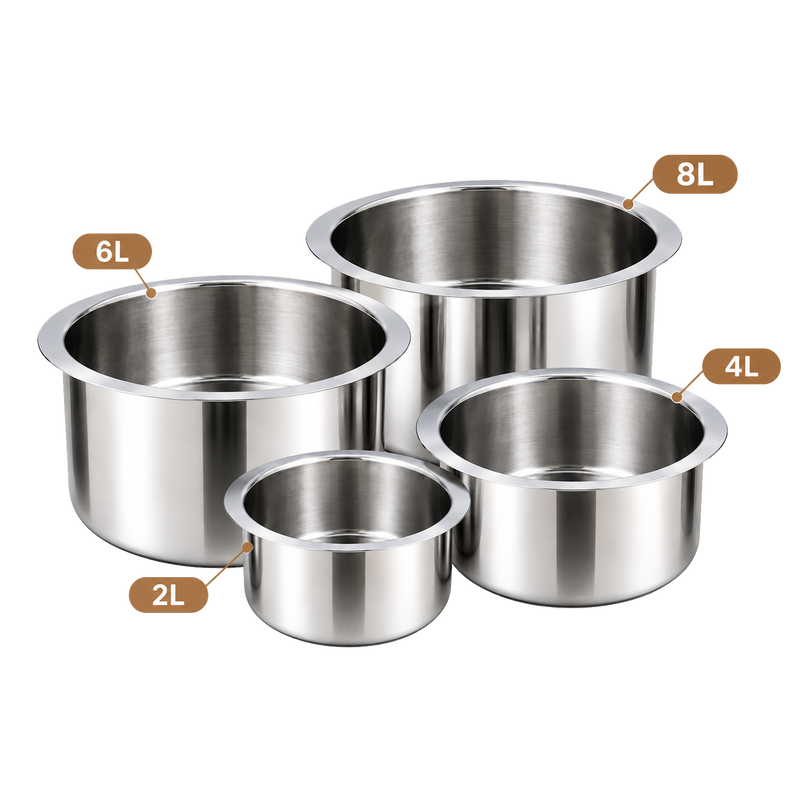 Stainless Steel Multipurpose Bowl Set of 4 pieces ( 2,4,6,8)
